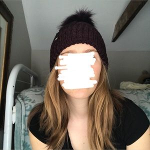 Express PomPom Knit Beanie